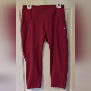 Little Donkey Andy Capri Length Leggings, Pink Size L